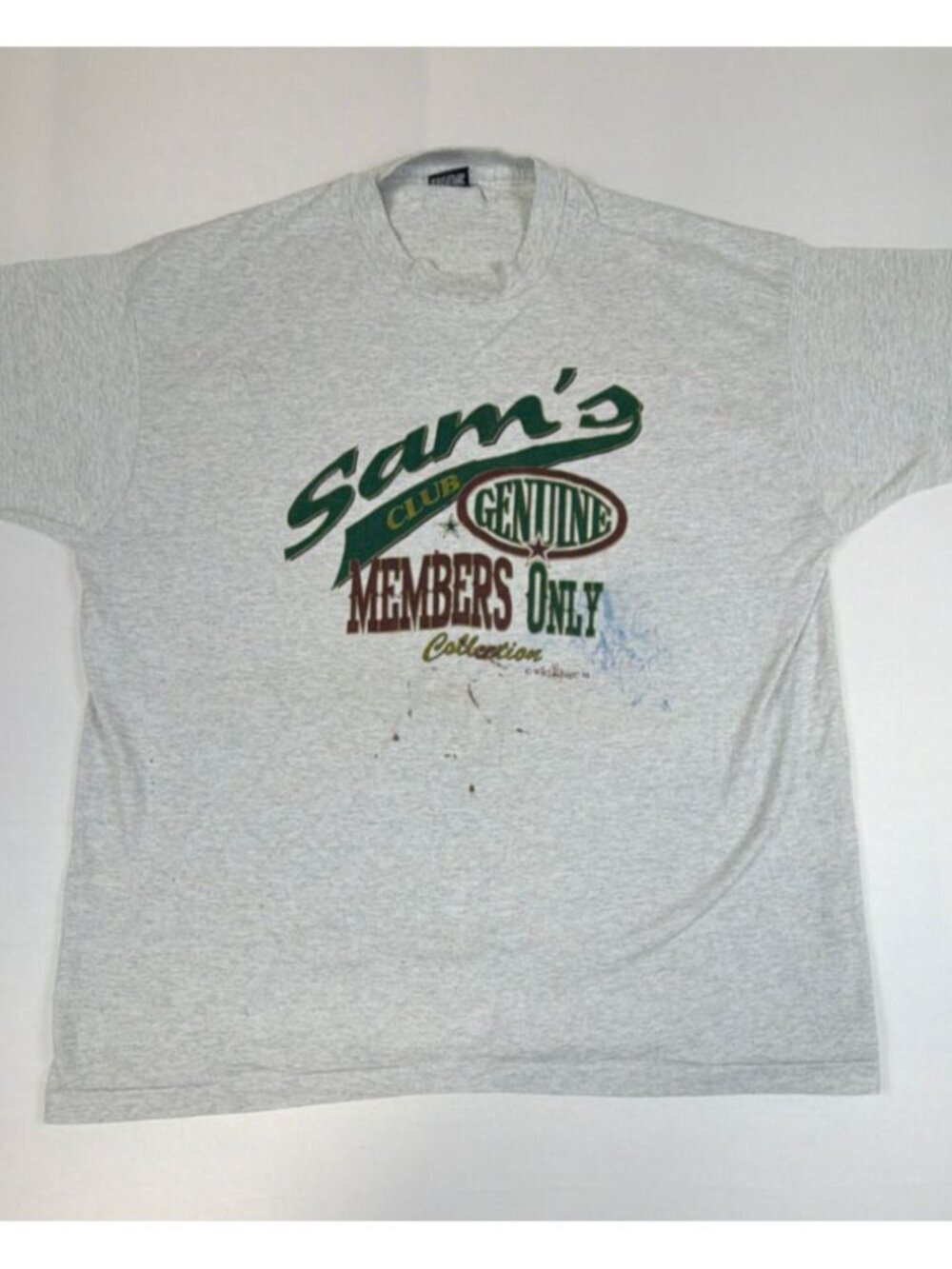 Vintage Fruit of the Loom Best Men XXL Sam's Club T-Shirt Made in USA Grey 90s